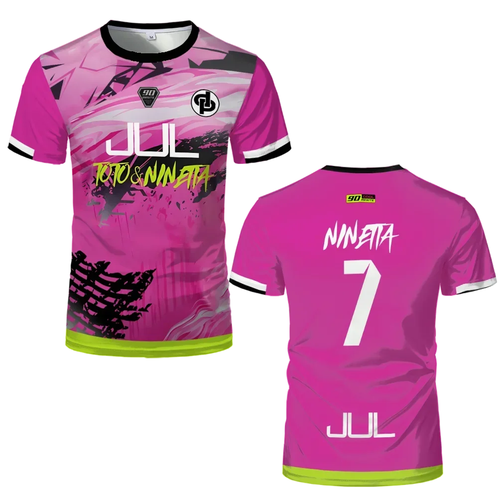 90 Minutes Series MM9 JUL Football Shirt Men's Summer Outdoor Sports Quick-drying Jersey Oversized Fitness Training T-shirt