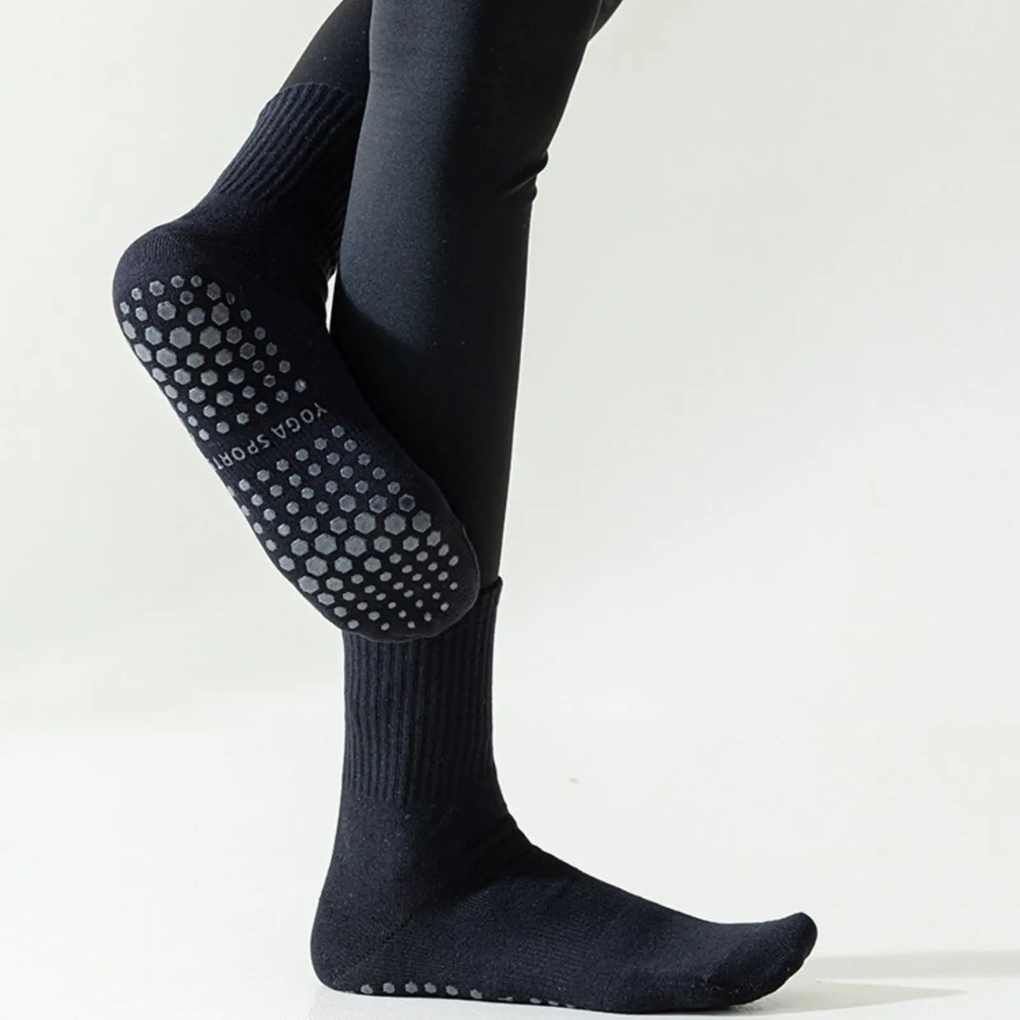 RMSWEETYIL 2 Paar Pilates Yoga Socken mit Noppen für Damen, rutschfeste Griffsocken für Tanz, Ballett, rutschfeste Übungs-Klebesocken für Damen