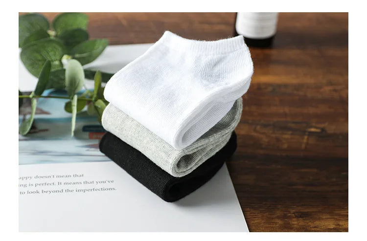 10/20/30Pairs Socks Men Women Boat Socks Thin Breathable Comfy Sweat-absorbing Ankle Socks Unisex Casual Plain Color Short Socks