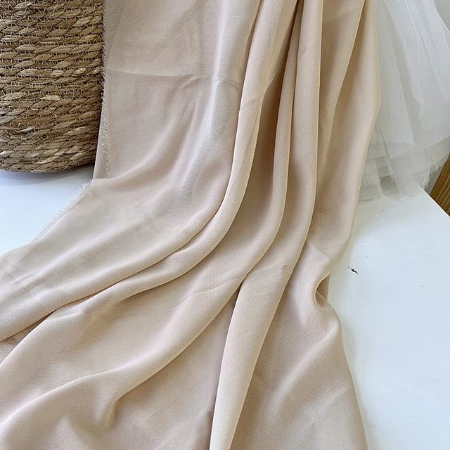 Tissu en mousseline pour robes, jupes, chemises, vêtements, décorations et projets de couture DIY, rose et violet