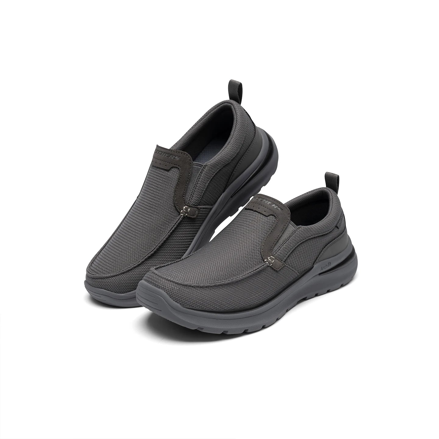 Skechers Herren Freizeitschuhe Business Outdoor Rutschfeste Slipper Runde Zehen Weiche Leichte Sohle Fahr-Arbeitsschuhe Arch Fit