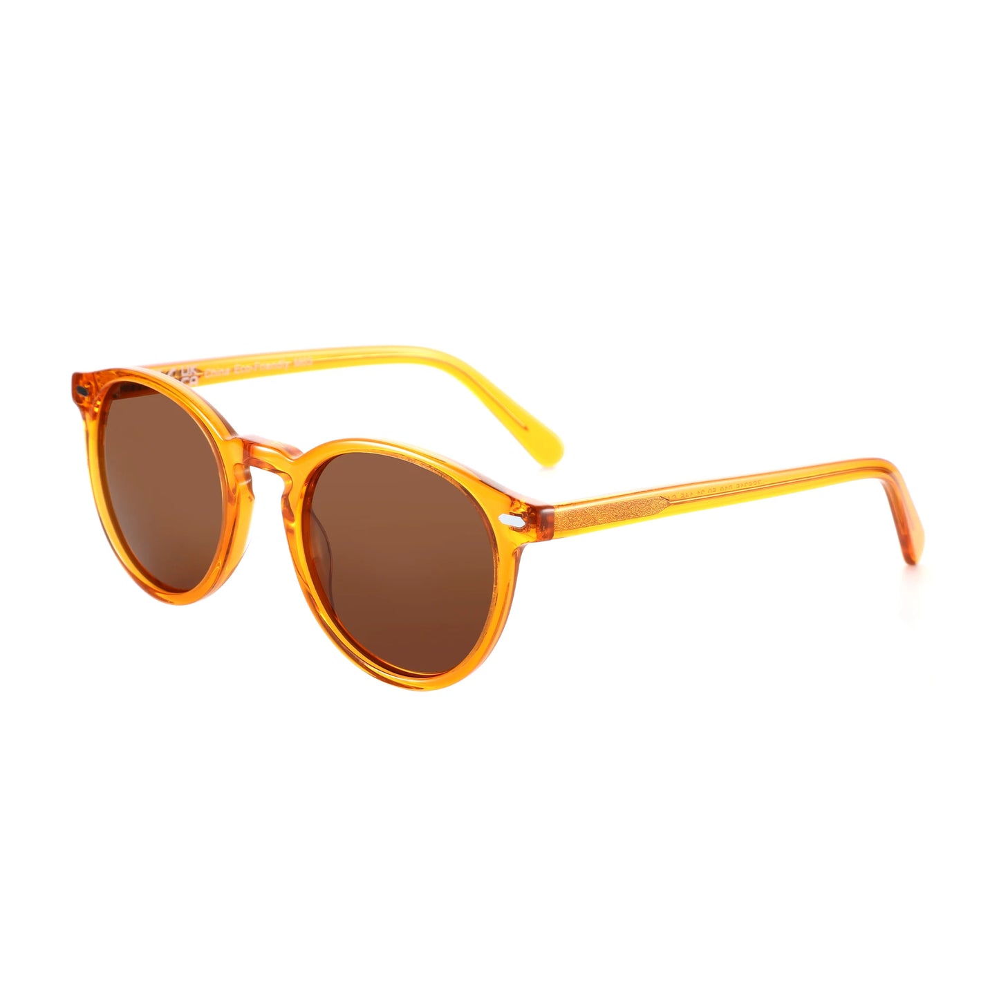 ZENOTTIC Beliebte runde Korrekturbrille für Outdoor-Enthusiastinnen, Azetat, polarisiert, UV400, Gleitsicht
