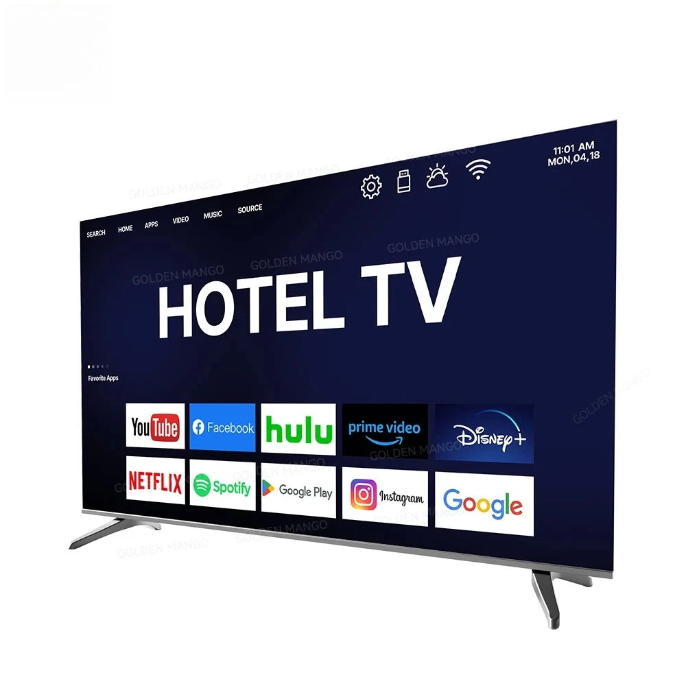 OEM 43/55/65/70 Zoll Android Smart TV - 4K UHD FHD Google TV für Hotelgewerbe, WiFi & HDMI