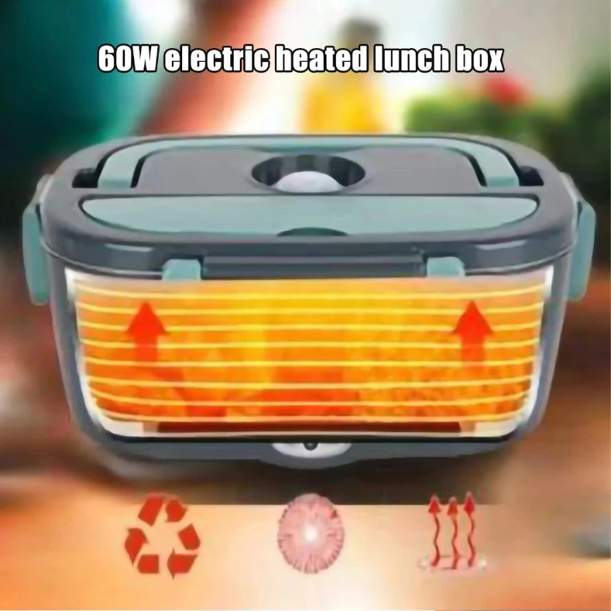1,5 L 40W Electric Lunch Box Portable Food Heater for Car and Home Heating for Lunch