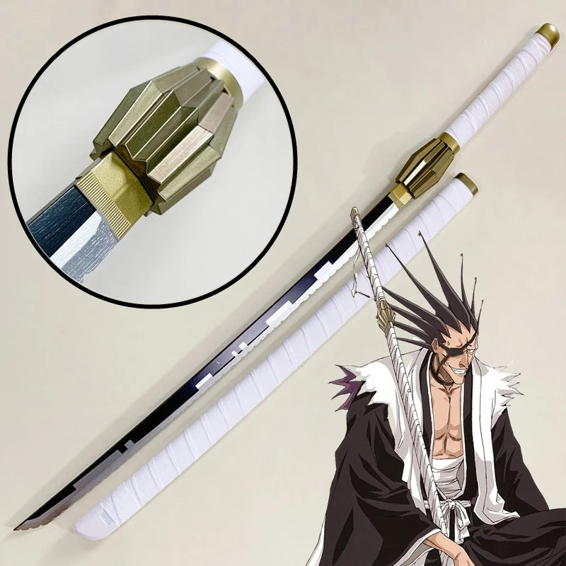 Épée Katana Anime Bleach Taille Réelle Lame en Bois Ninja Accessoire de Cosplay Anime Bleach Épée de Samouraï Japonaise Toushirou Jouet pour Enfants