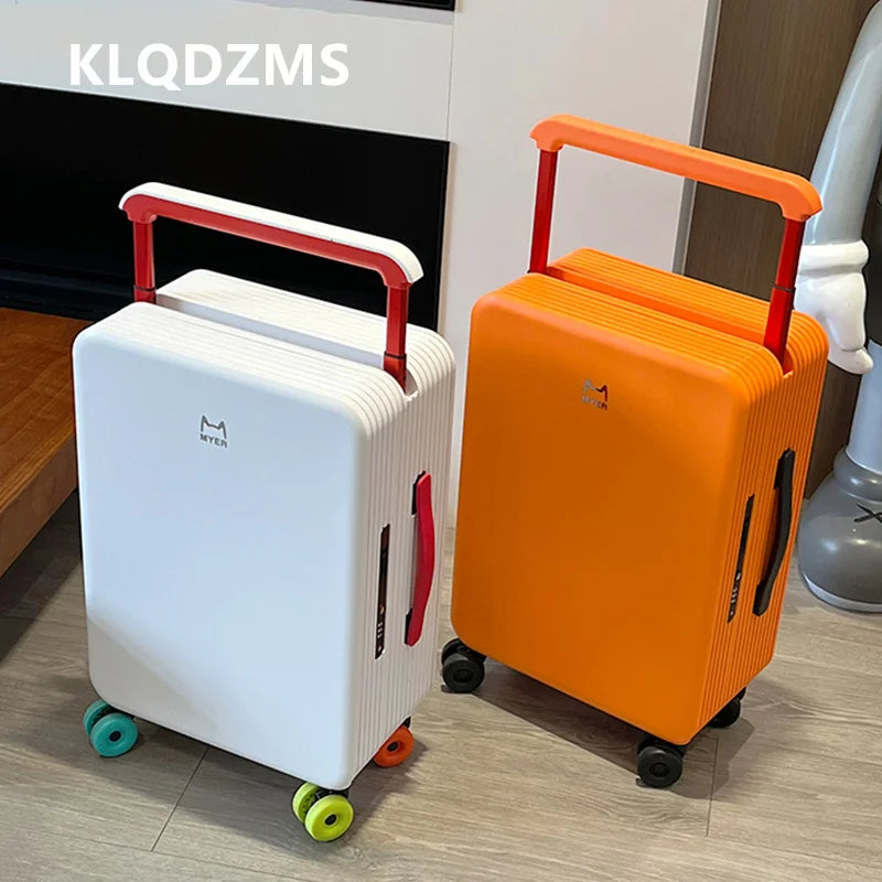 Valise PC KLQDZMS 20"24Inch, Grande capacité, Boîte d'embarquement, Valise à roulettes pour femme, Valise à code pour homme avec roues, Bagages roulants