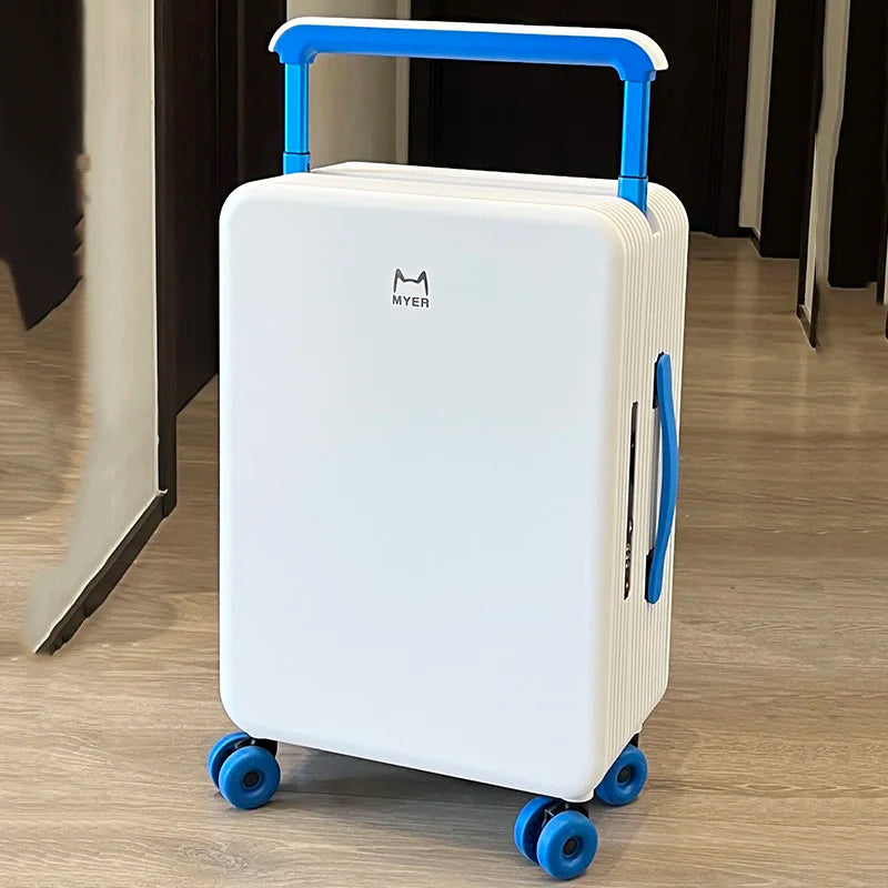 Valise PC KLQDZMS 20"24Inch, Grande capacité, Boîte d'embarquement, Valise à roulettes pour femme, Valise à code pour homme avec roues, Bagages roulants