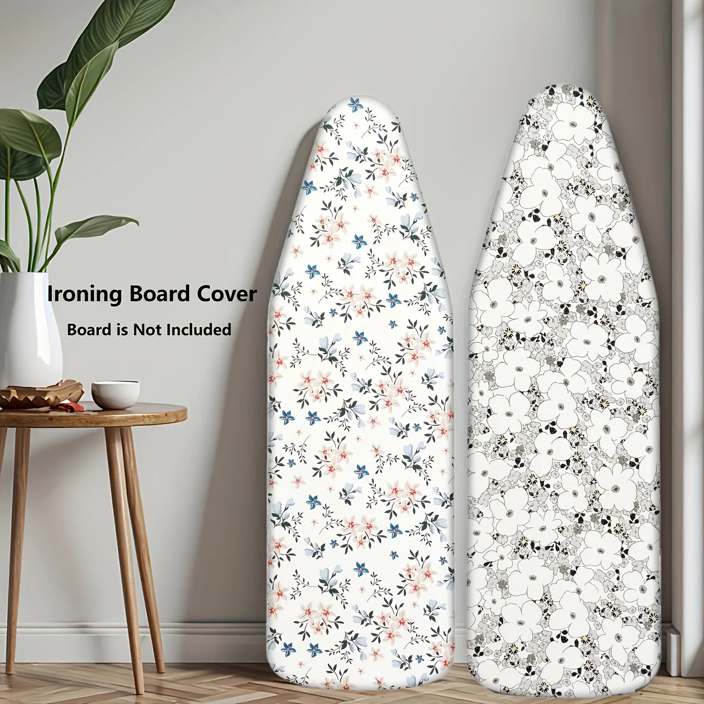 MZXcuin Ironing Board Covers (140x50 cm) Drawstring Tightening with Thick Felt Padding, Easy Fit, Scorch Resistant