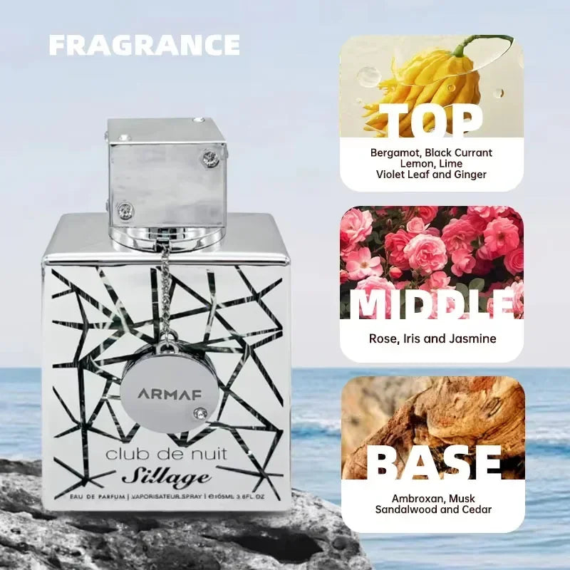 Parfum Arabe Nightclub Carnival, Parfum Homme et Femme de Haute Qualité, Parfum Longue Durée, Spray Corporel Neutre et Fort