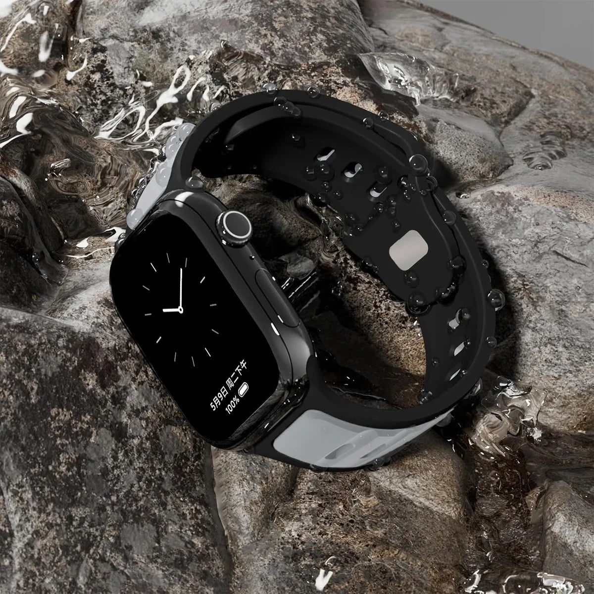Für iWatch Series 11 10 9 8 7 6 5 4 SE3 Ultra 1 2 Silikonarmband Sportarmband für Apple Watch 49mm 46mm 45mm 44mm 42mm 41mm 40mm