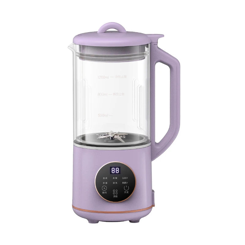 1.2L Soybean Milk Machine Electric Juicer Blender Mixer Soybean Milk Maker High Speed Blender Rice Paste Maker Breakfast Machine