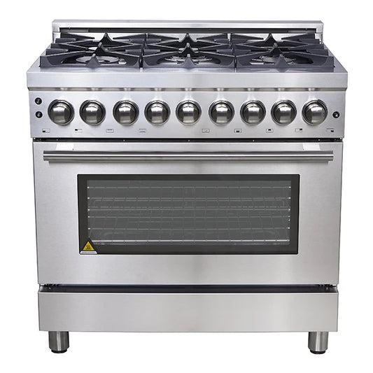 Gas Stove 900mm Width All In 1 Freestanding Stove With Oven 6 Burners Cooker With