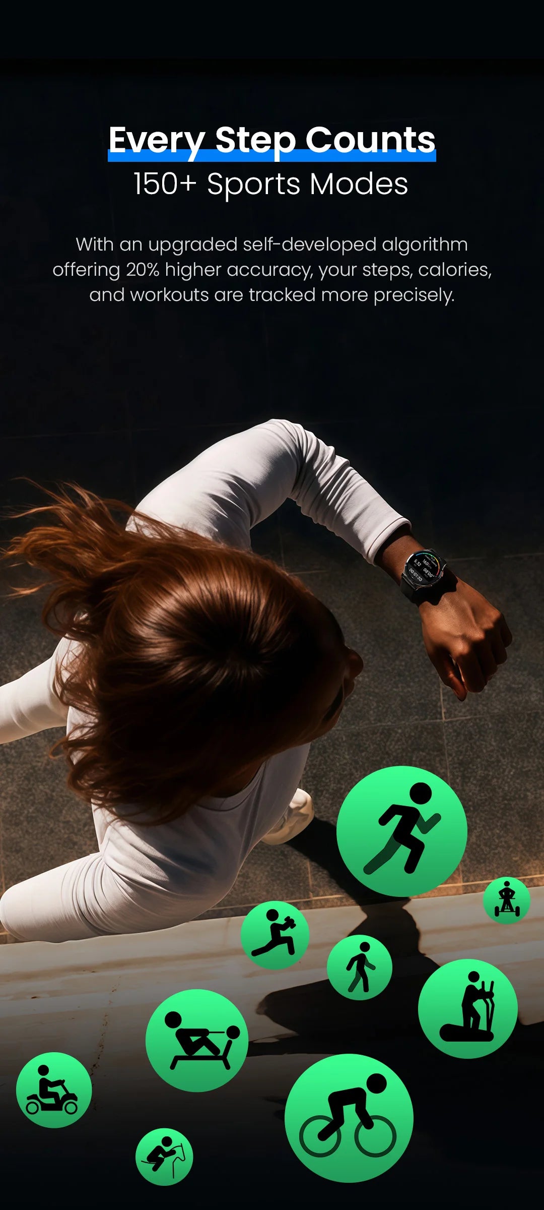 HAYLOU Solar Lite 2 Smartwatch 1,43 Zoll AMOLED-Display 24h Gesundheitsüberwachung 150+ Sportmodi Sprachanrufe Smartwatch 1ATM