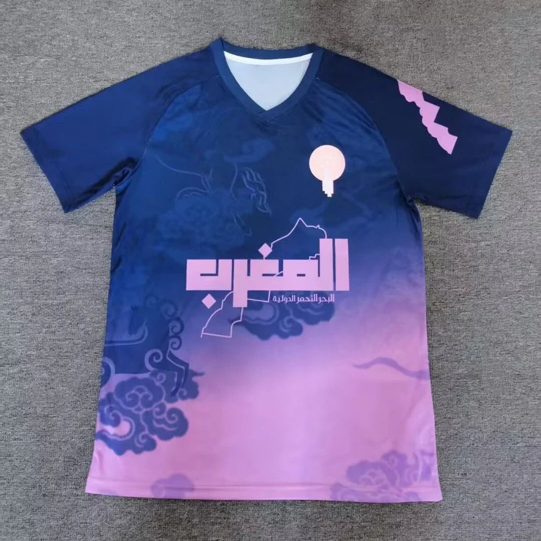 Maillots classiques de football 2025/26 du Maroc pour hommes et femmes - Compétition de culture de fans - T-shirt respirant imprimé en 3D