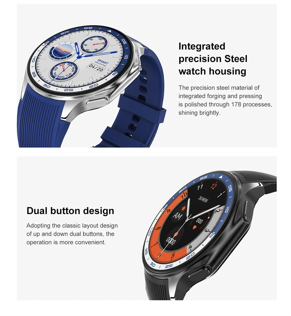 OPPO DT Watch X Montre Connectée Bluetooth avec Appel, 4 Go de Mémoire, Enregistrement, Lecture MP3+MP4, Son Surround Visuel 3D, Smartwatches Homme 2025 Nouveau
