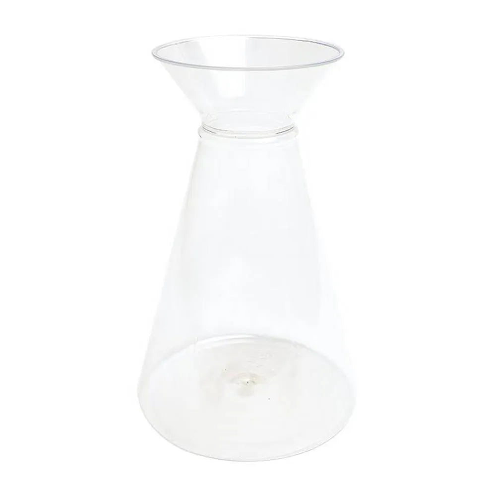 1 vase en cristal d'imitation, vase en plastique transparent créatif anti-chute, pot de fleurs transparent durable, vases de décoration modernes pour la maison