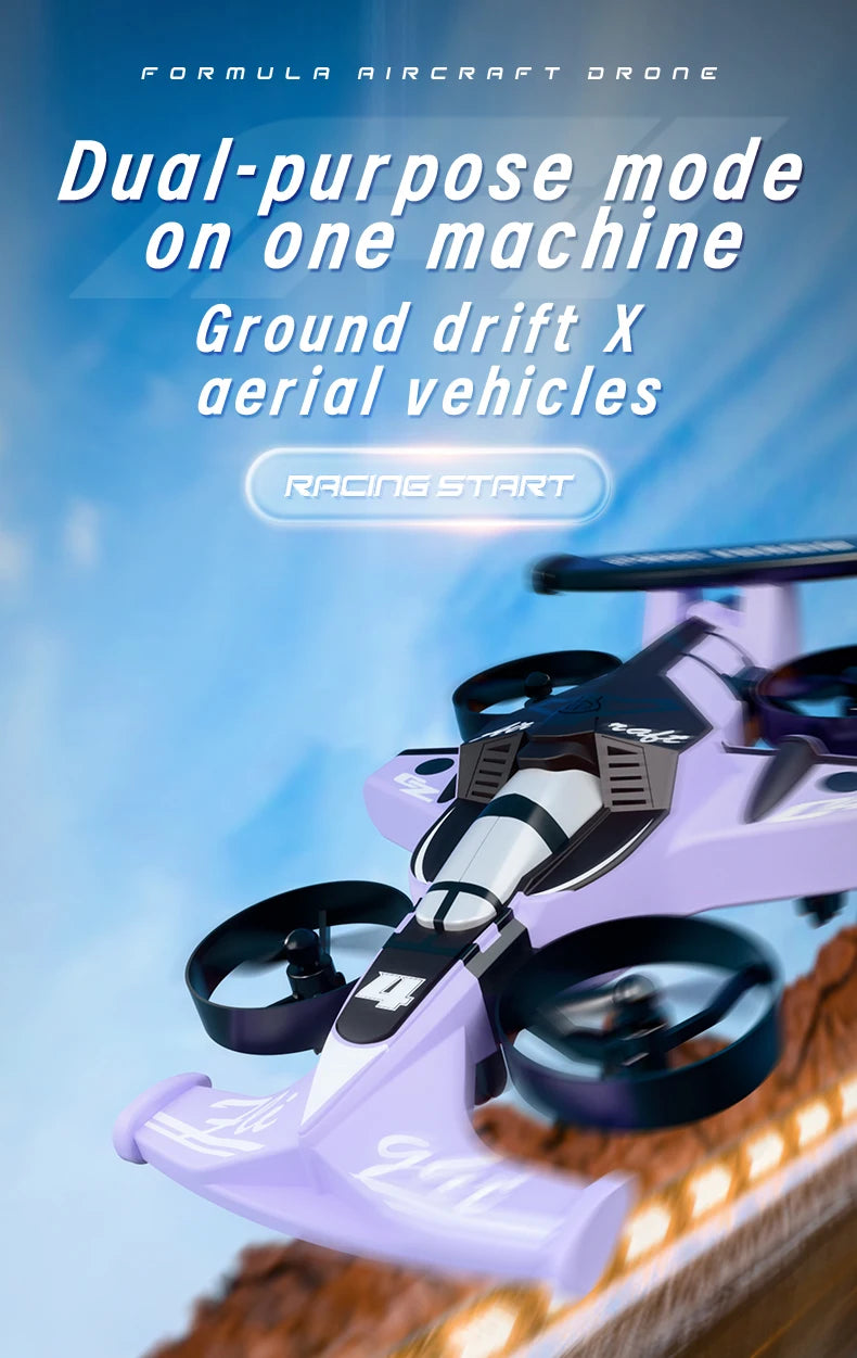 Neues ferngesteuertes Flugauto, Land- und Luft-Dual-Modus-Quadrocopter, Stunt-Drift-Auto, Weihnachtsgeschenk für Jungen