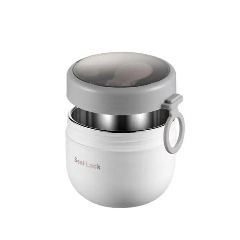 600ml Lebensmittel-Thermobehälter Isolierter Suppenbecher Thermoskanne Edelstahl Brotdose Thermo Warmhalte-Vakuumbecher mit Löffel
