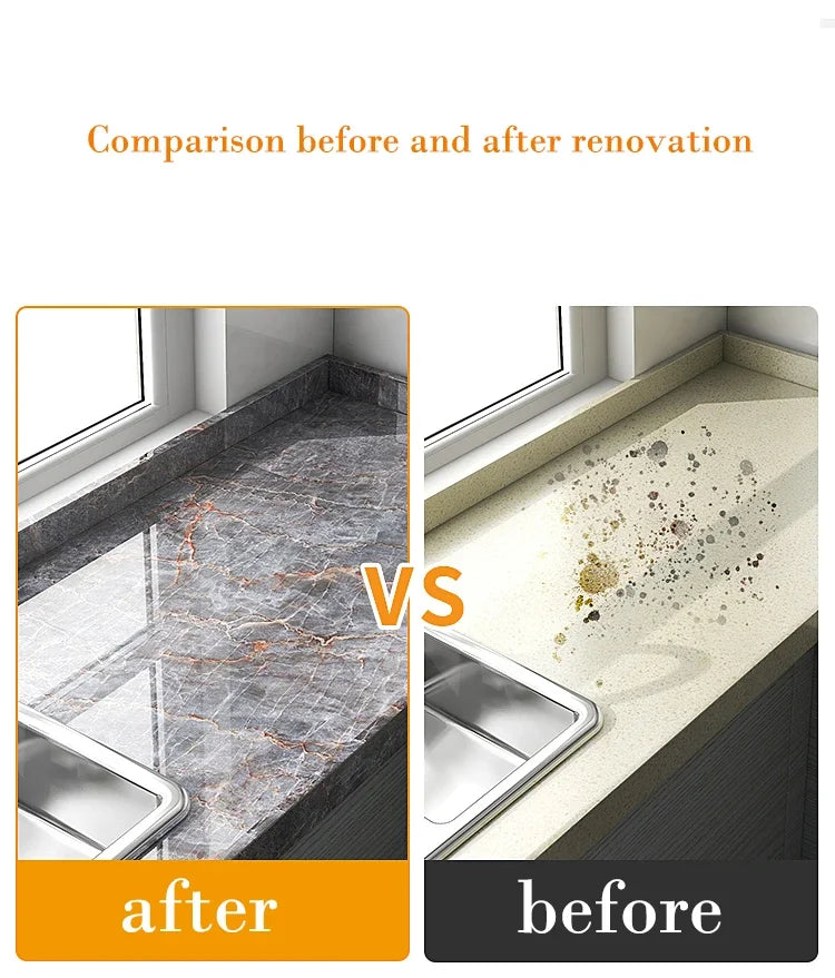40cm wide marble pattern wall sticker, waterproof stain-resistant oil-resistant PVC self-adhesive wallpaper kitchen wall sticker