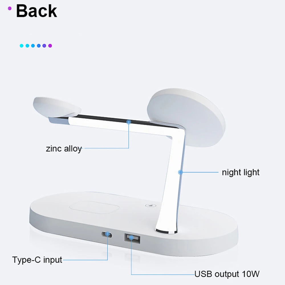 3-in-1 Magnetisches kabelloses Ladegerät für iPhone 16 15 14 13 12, Schnellladestation für Apple Watch 10 9 8 7 6 5 4, Airpods 2 3 Pro