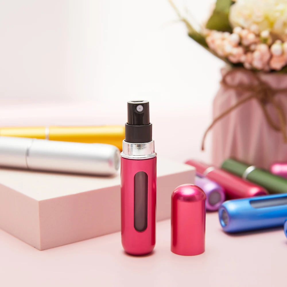 Flacon de parfum en set 8ml 5ml Bouteille rechargeable avec pompe de pulvérisation Conteneurs cosmétiques vides Atomiseur de voyage Livraison gratuite
