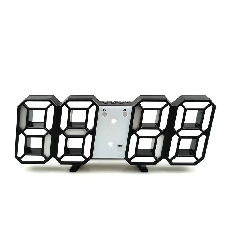 Produkte kaufen Uhr 3D LED Digital Wecker Wanduhr Zeit/Datum/Temperatur für Zuhause/Küche/Büro Uhren Deko Garten