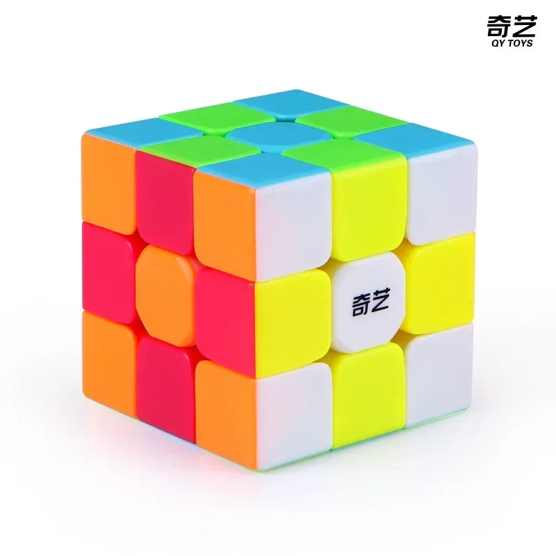 QIYI Cube Magique Vitesse 2x2 3x3 4x4 5x5 6x6 7x7 Autocollants Noirs Casse-tête Cube Magique Jouets Éducatifs Enfants