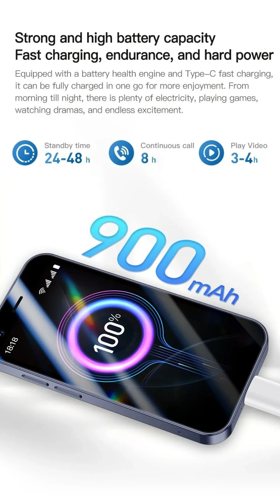 SOYES A17 Mini Android8.1 Smartphone 3.0 Zoll 2GB RAM 16GB ROM Dual SIM Standby Play Store 3G kleines Telefon