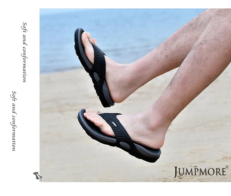 Tongs de Massage Hommes Pantoufles d'Été Sandales de Plage Confortables Hommes Chaussures Décontractées Mode Hommes Tongs Chaussures Tendance 2023