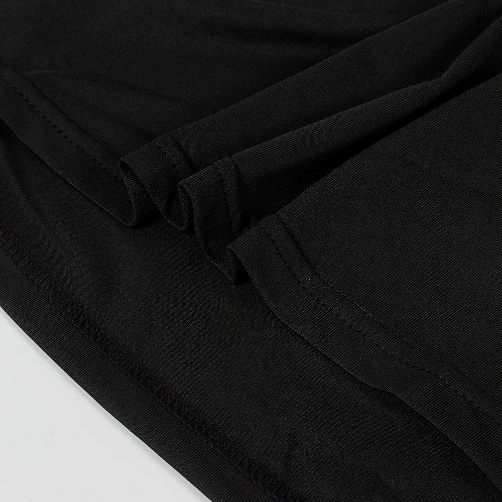 T-shirt de sport moulant pour homme - Musculation - Compression - Col roulé - Manches courtes - Gym - Fitness - Course à pied - Séchage rapide - Haut d'entraînement pour homme