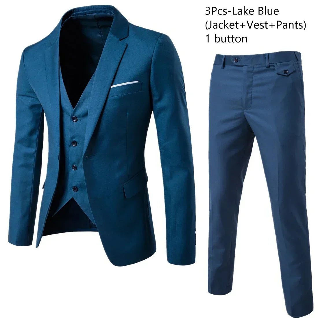 Suits For Men 3 Pieces Set Elegant Wedding  Fashion Classic Full Jackets Vest Pants Blazers Outfit 2025 Formal Costume
