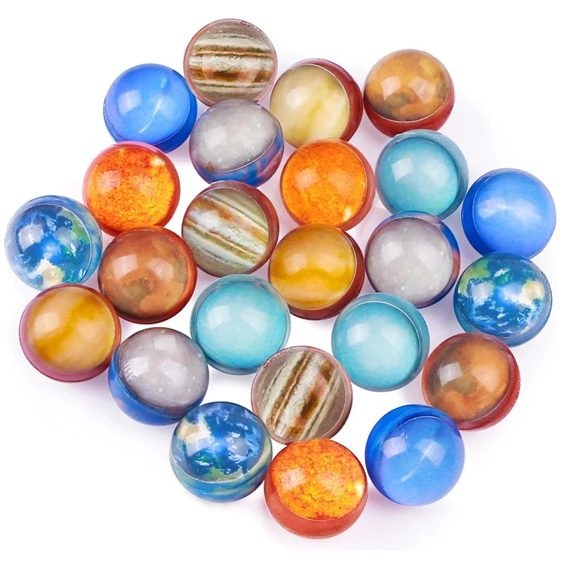 30 Stk. Sonnensystem Planeten Weltraum Party Mitgebsel für Kinder Flummis 30MM Preise Geburtstagsgeschenk Automaten Spielzeug