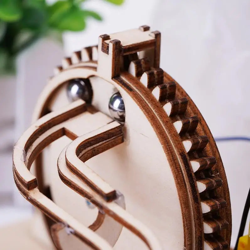3D Holzpuzzle Murmelbahnen Mechanische Puzzles Selbstbau-Spielzeug STEAM Lernspielzeug Modellbausätze für Kinder und Erwachsene Geschenk