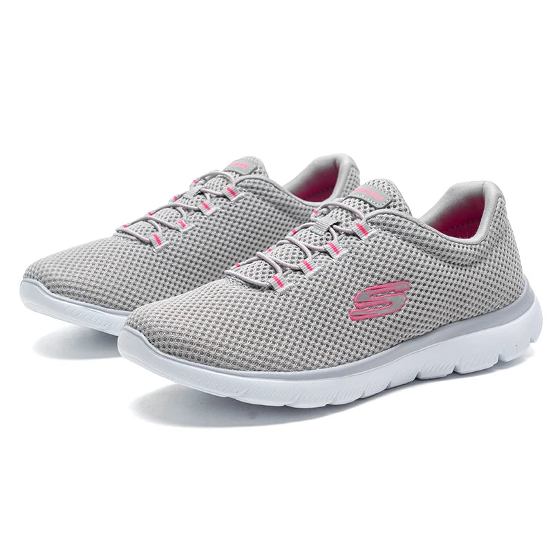 Skechers Chaussures décontractées pour femmes, chaussures de marche, chaussures de sport de plein air confortables pour le quotidien, chaussures de jogging 12985-Gyhp