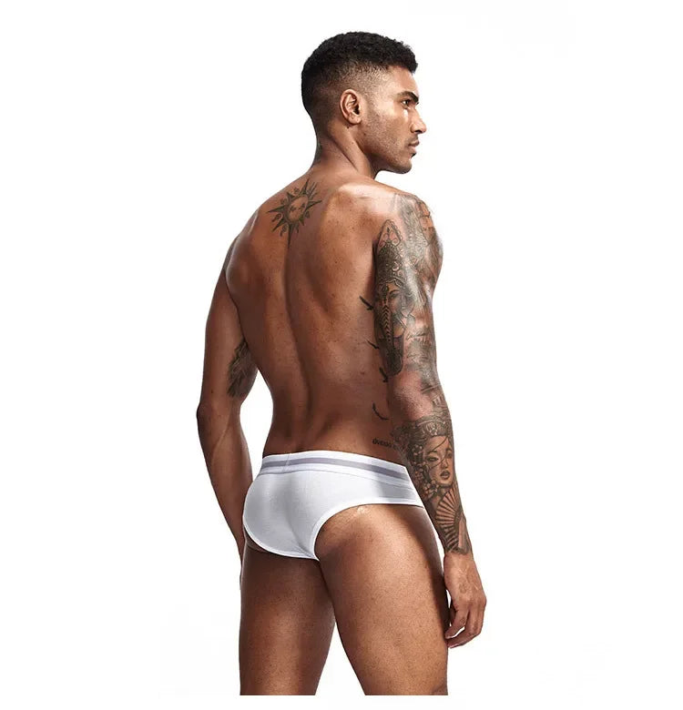 3 Stk. 【LORIEN CREST】 Herren Pure Baumwolle Tiefsitzende Elastische Sexy Lockere Atmungsaktive Jugend Panty-Bund Unterwäsche Sommer Baumwollslips