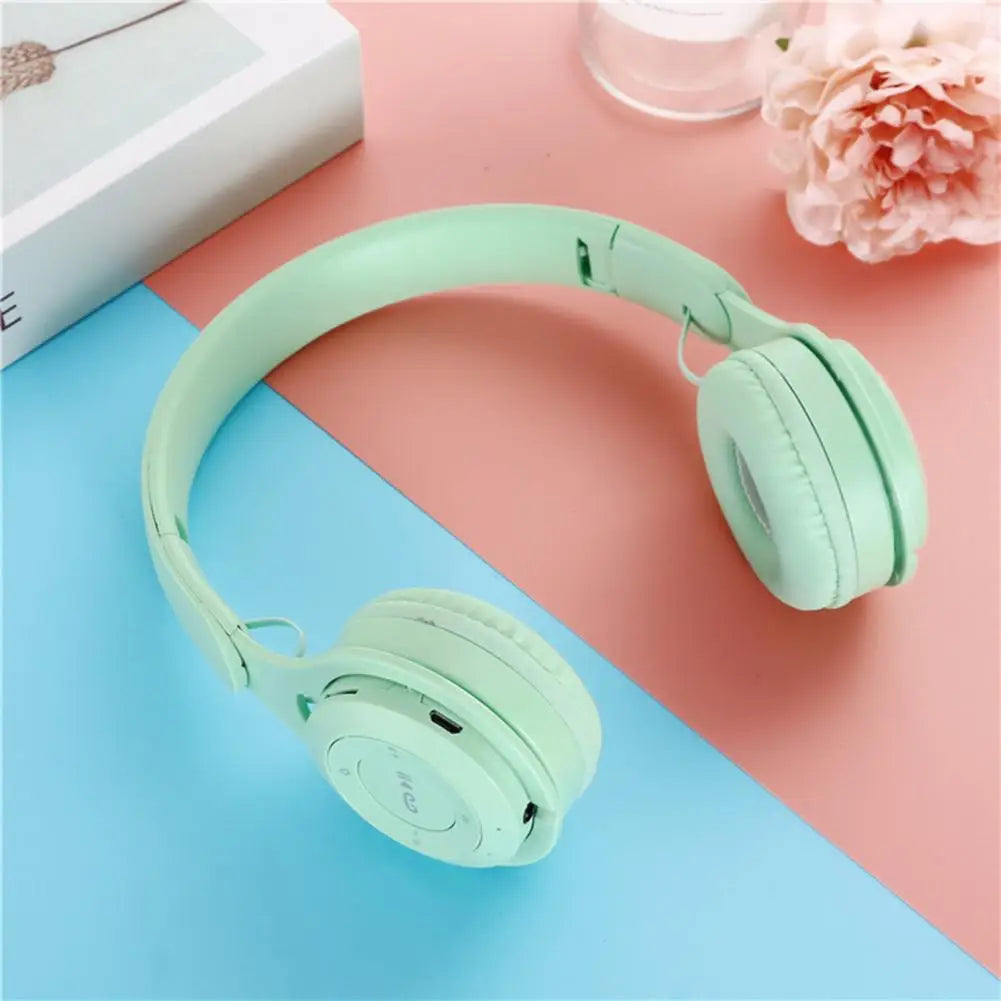 Écouteurs sans fil Bluetooth pour enfants, Casques stéréo pliables, Casques de jeu supra-auriculaires pour Android iOS