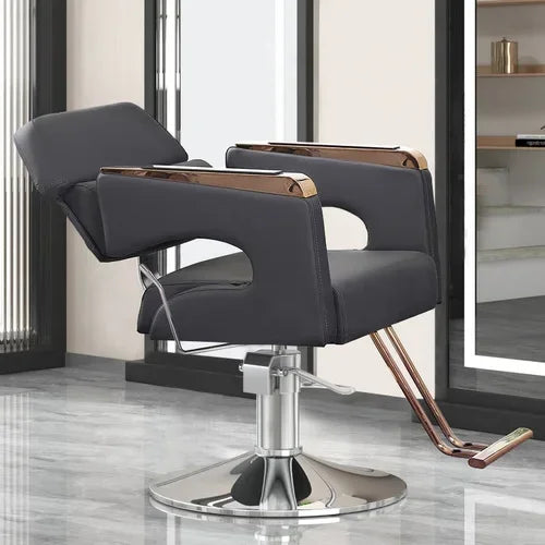 Chaise de Salon de Luxe Lifter, Protecteur en Métal, Dossier, Chaise de Barbier Pivotante, Fauteuil Confortable Nordique, Cadeira De Cabeleireiro, Mobilier de Salon