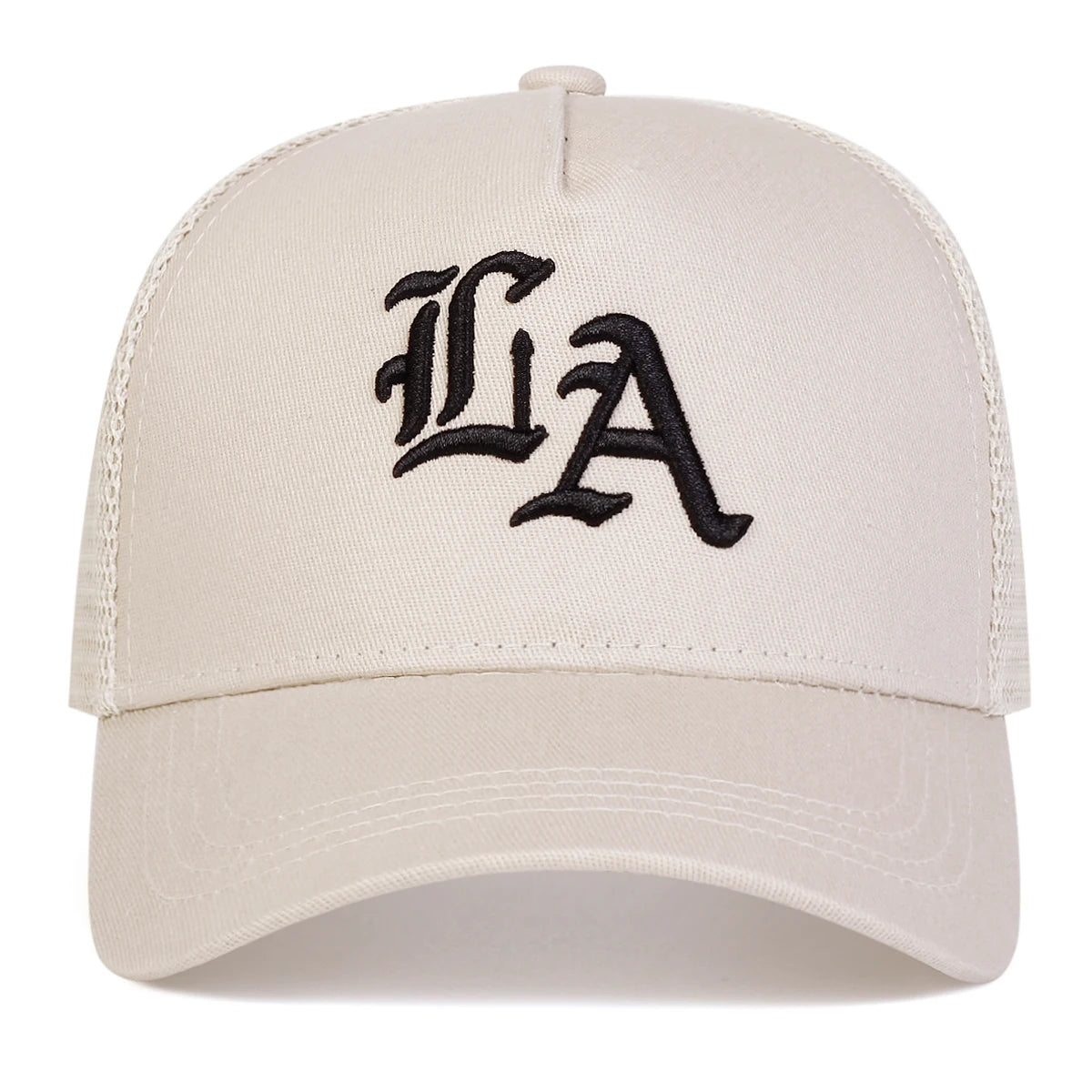 Unisex LA Stickerei Baseball Netzkappen Hip Hop Cap Frühling Sommer Outdoor Verstellbare Freizeithüte Sonnenhut