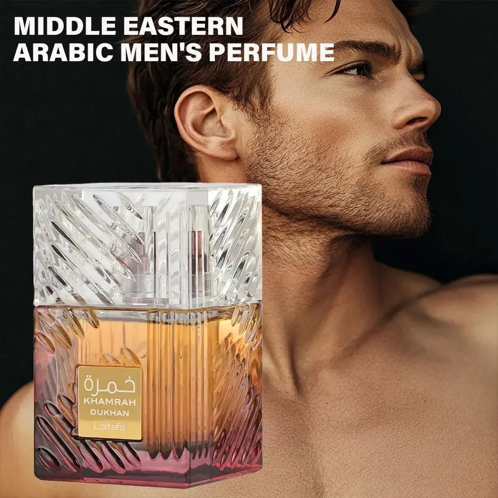 Parfums Arabes Originaux 100ml Khamrah Longue Tenue Parfum Santal et Pin Cologne Parfum de Luxe pour Homme Cadeau