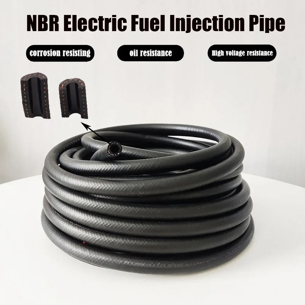 Tuyau de durite de voiture en caoutchouc résistant à l'huile diesel essence 4 5 6 8 10 12 13 14 16 19 22 25mm de diamètre, tube de tuyau de carburant en caoutchouc NBR flexible