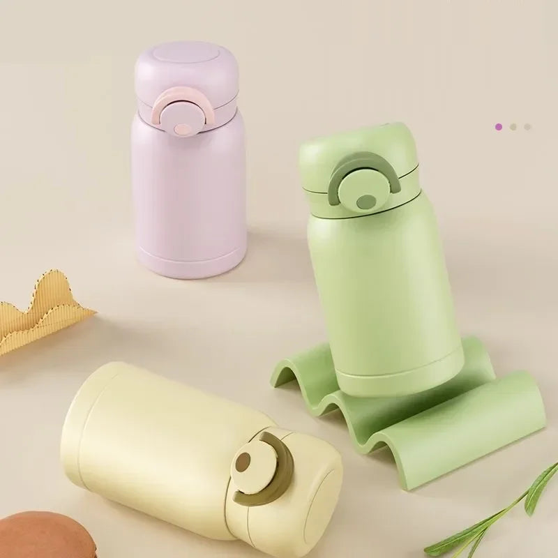 Mini tasse thermos de 220 ml/350 ml, tasse de poche, tasse à café thermique en acier inoxydable, flasque sous vide, bouteille d'eau chaude isotherme, cadeau pour enfants