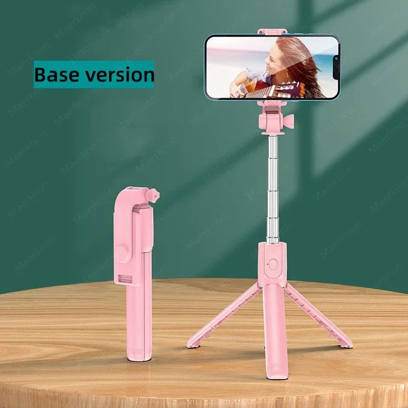 Wireless Bluetooth Selfie Stick Portable Tripod Stand Multifunctional Tripod With Wireless Remote Shutter For IOS Android Phone