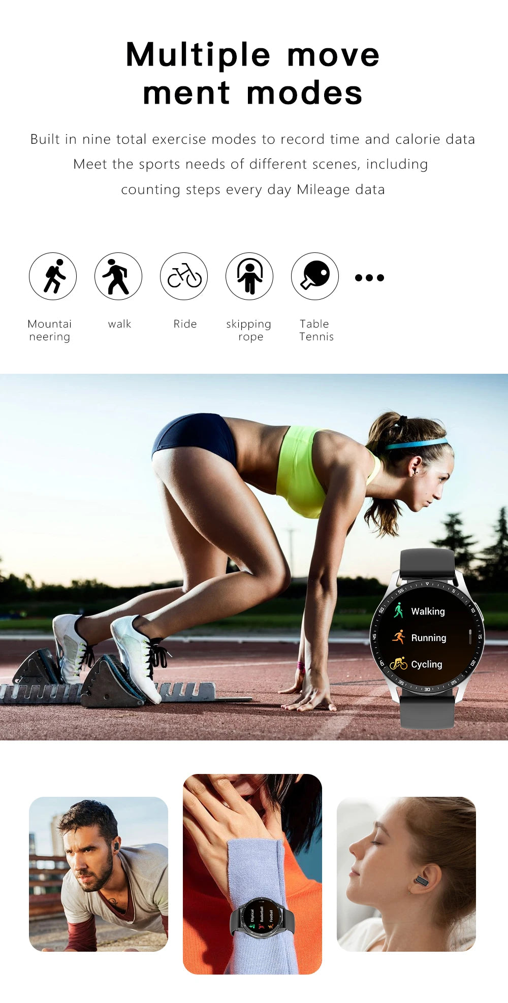 Montre Intelligente 2 en 1 X7 avec Écouteurs Montre Connectée Écouteurs Bluetooth TWS Moniteur de Fréquence Cardiaque et de Pression Artérielle Montre Sport Montre Fitness