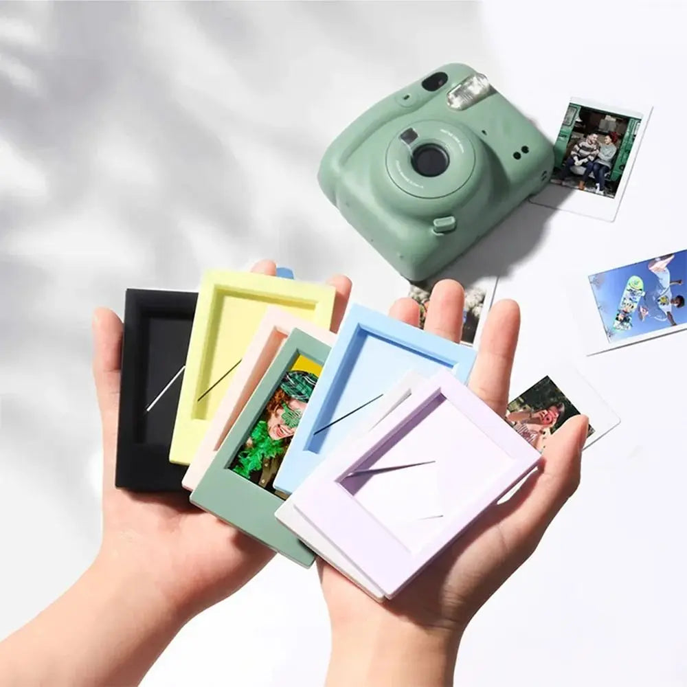 Fuji Instax mini 3 inch Photo Frame Art Photo Display Vertical Instant Film Camera Desktop Decor Colorful Picture Holder