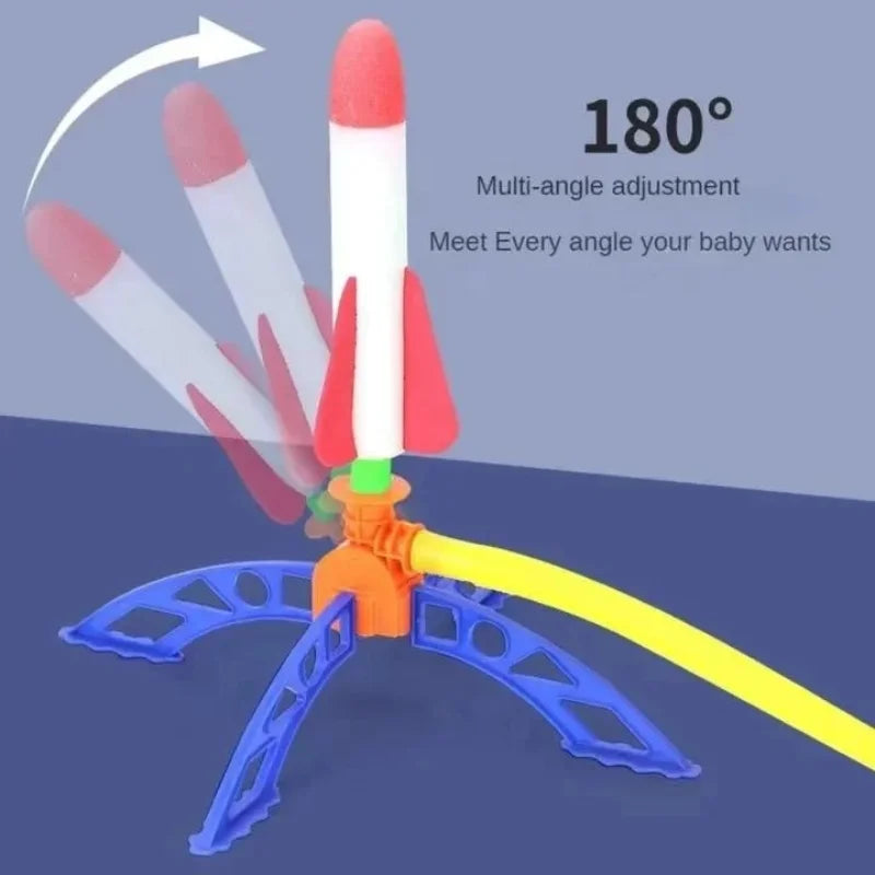 Fusée extérieure pour enfants, pompe à pied, costume de fusée planante à air comprimé, jeu de lanceur de fusée à air comprimé, cadeaux jouets pour enfants