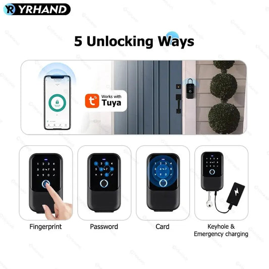 TTlock Smartkey Lock Box Home Key Wireless Smartlock Box Elektronische Schlüsselbox App Digital Code Bluetooth Key Safe Vorhängeschloss für Gastgeber