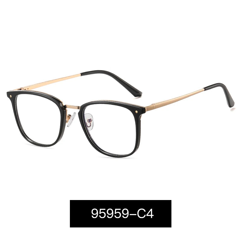 JMISUS Fashion Square Progressive Gleitsichtbrille Herren Damen Photochrome Optische Brille Mehrstärken-Gläser zum Lesen und für den Computer