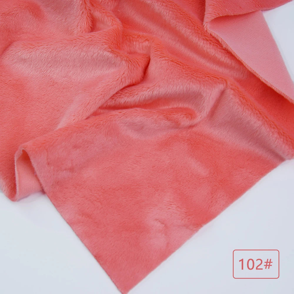 5mm plush fabric sales non elastic 45x50cm short hair plush fabric artificial fur polyester fiber DIY plush mink fabric