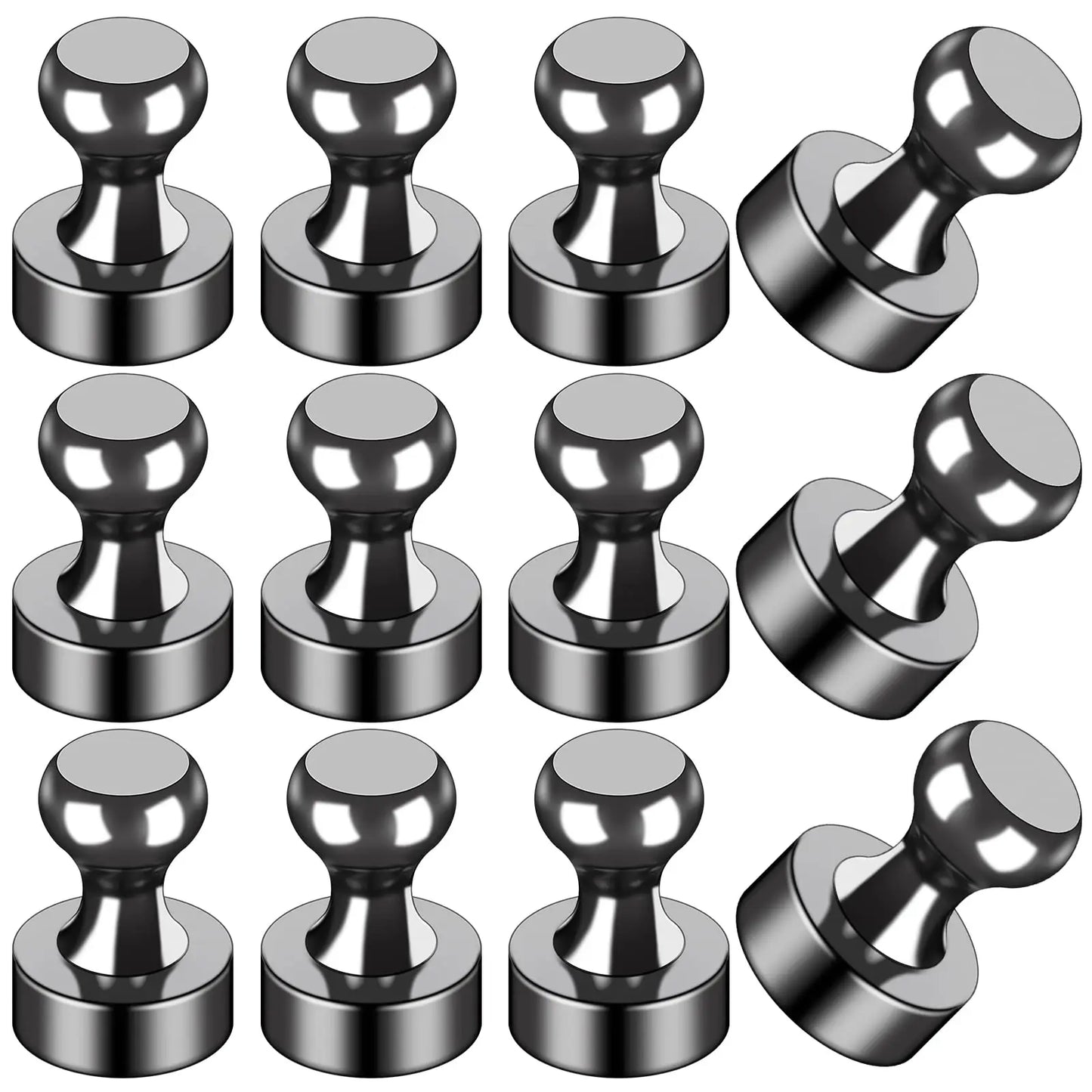 12 aimants de réfrigérateur puissants pour tableau blanc, accessoires de cuisine, bureau, maison, classe