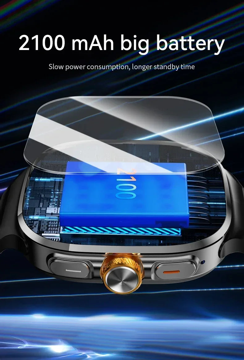 M99 5G Smartwatch: 2,4" AMOLED-Bildschirm, drehbare Kamera, SIM- und WLAN-Unterstützung für eigenständige Anrufe und soziale Medien.